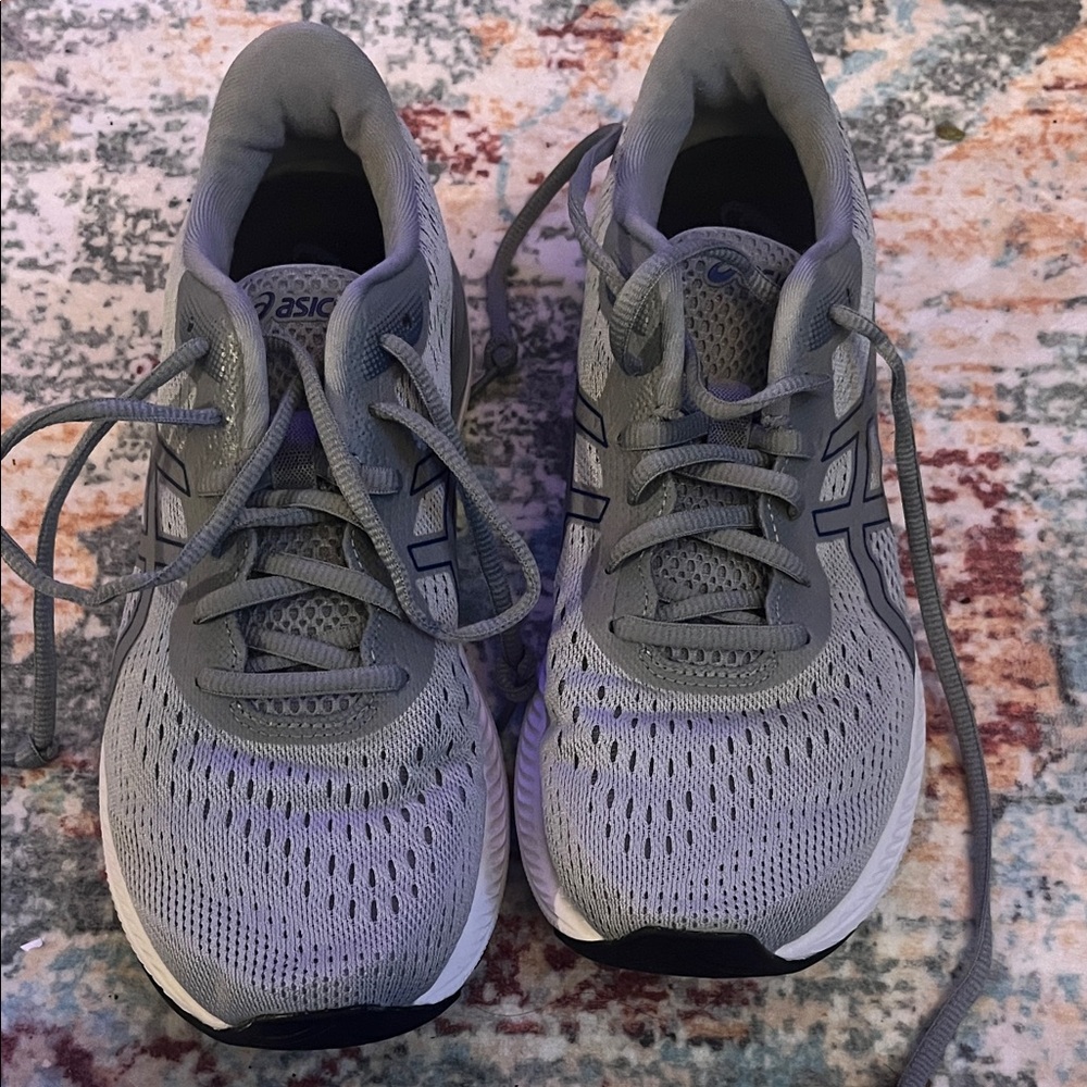 Asics Light Gray Athletic Sneakers